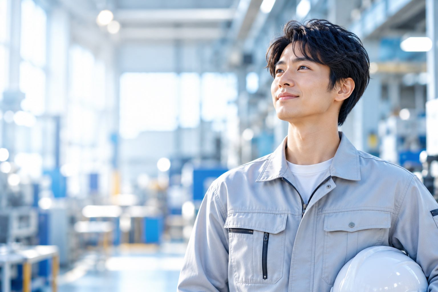 仕事探しに前向きな表情の若手スタッフ